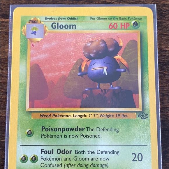 Pokémon Base Set Gloom Card (1995, 37/64) - Picture 2 of 4